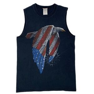 American Eagle Biker Sleeveless VTG Shirt Adult Size Small